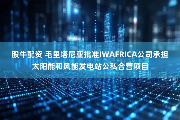 股牛配资 毛里塔尼亚批准IWAFRICA公司承担太阳能和风能发电站公私合营项目